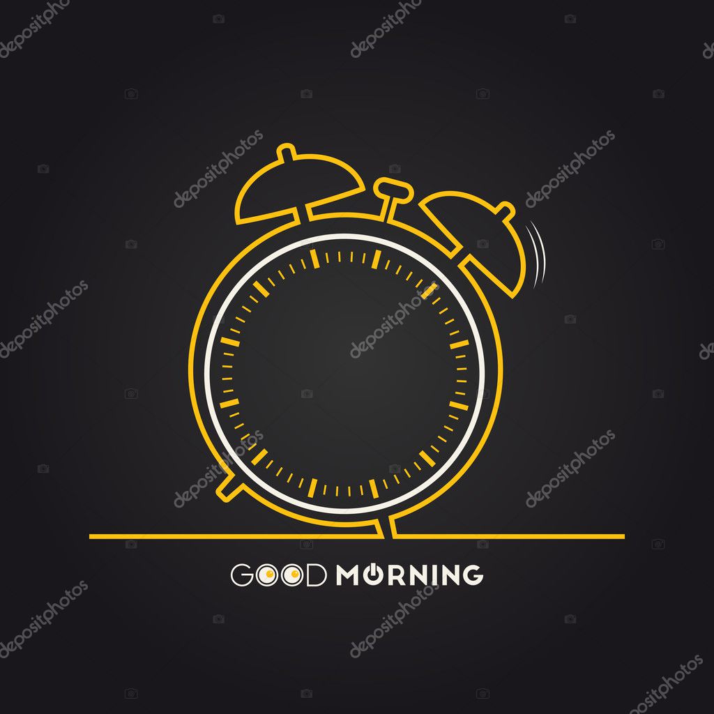 Vector illustration of alarm clock for your design
