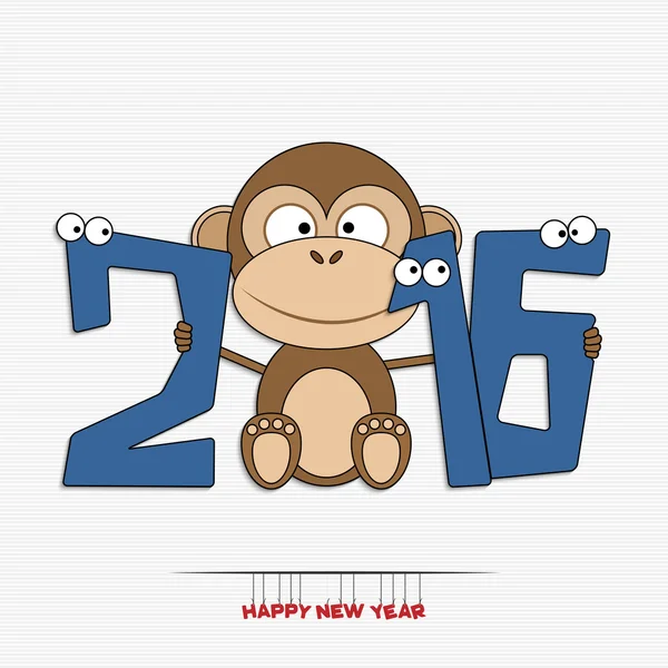 Yeni yıl 2016 tebrik kartı tasarımı