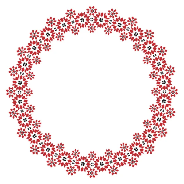 geleneksel Slav yuvarlak nakış