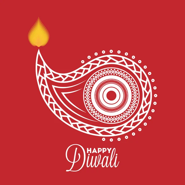 Diwali diya — Image vectorielle