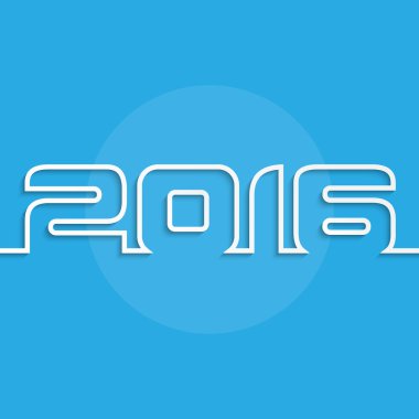 Yeni yıl 2016 tebrik kartı tasarımı