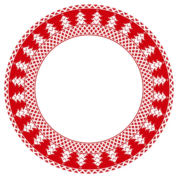 Joyeux Noël broderie — Image vectorielle