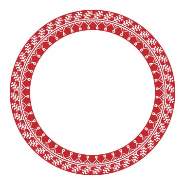 geleneksel Slav yuvarlak nakış