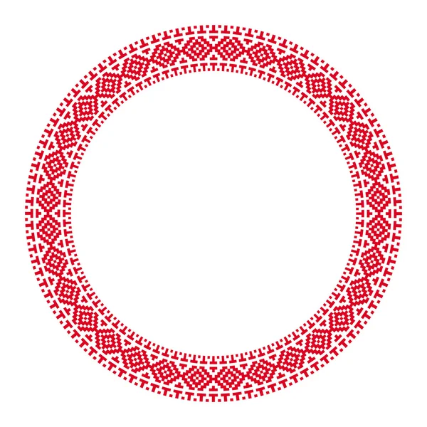 geleneksel Slav yuvarlak nakış