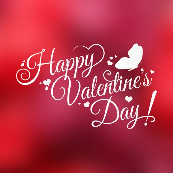 Happy Valentine's Day hand lettering — Stock Vector