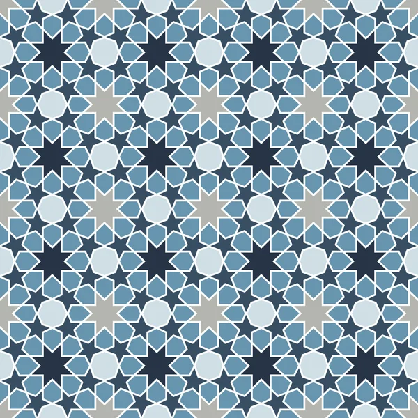 Mosaïque islamique géométrique abstraite sans couture — Image vectorielle