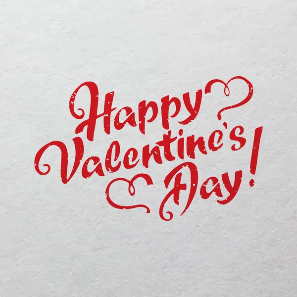 Happy Valentine's Day hand drawn lettering — Stock Vector