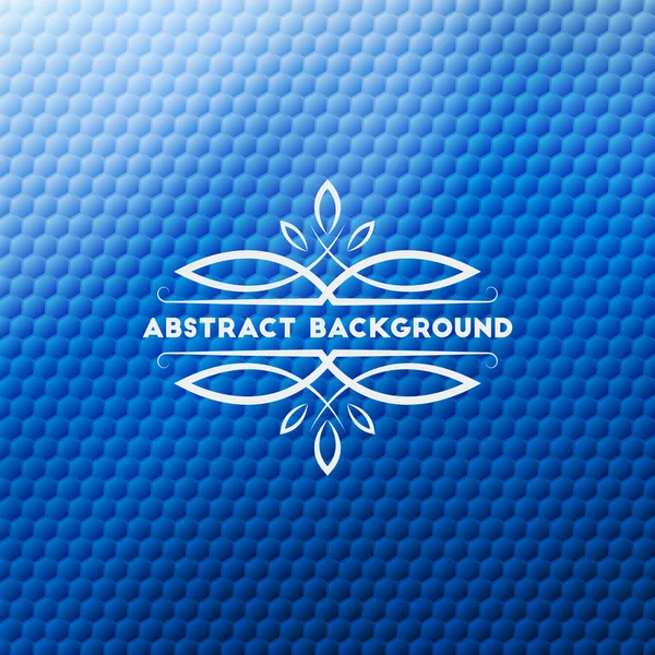 Abstraktní modré geometrické pozadí — Stockový vektor