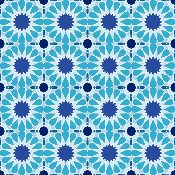 Abstraktes nahtloses geometrisches islamisches Mosaik — Stockvektor