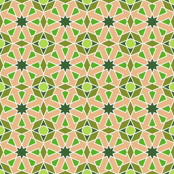 Абстрактна безшовна геометрична ісламська мозаїка — стоковий вектор