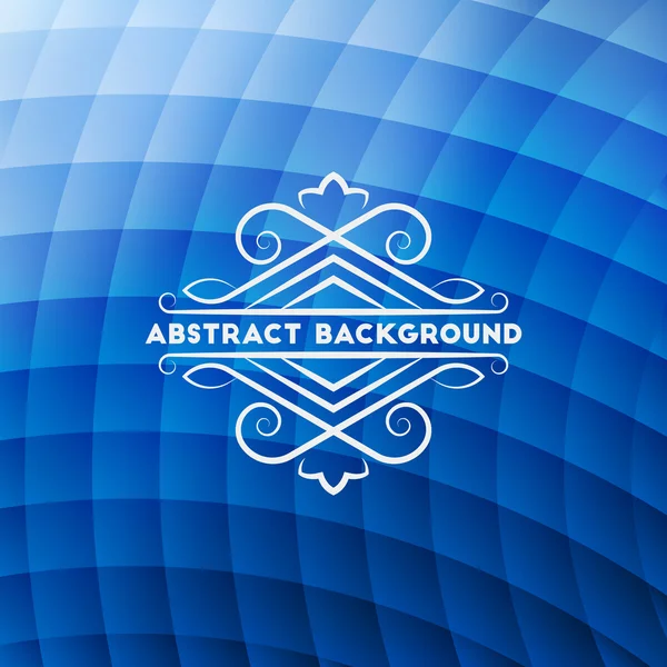 Abstraktní modré geometrické pozadí — Stockový vektor