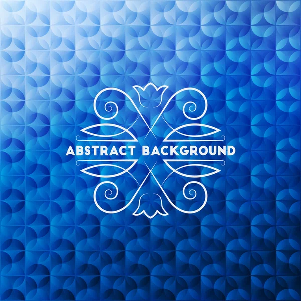 Abstrakter blauer geometrischer Hintergrund — Stockvektor