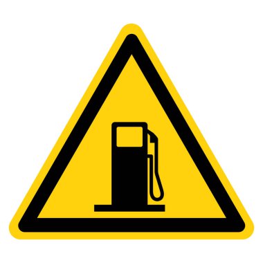 Yakıtlama Noktası Sembol İşareti, Vektör İllüzyonu, Beyaz Arkaplan Etiketinde İzole EPS10. 