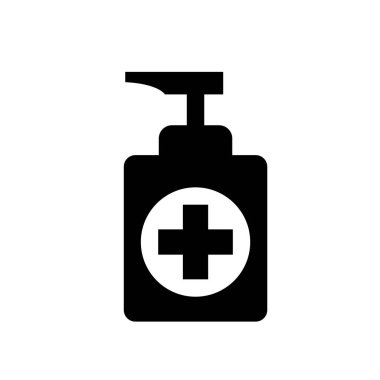 Beyaz Arkaplan Etiketinde İzole Edilmiş Siyah Simge, Vektör İllüstrasyonu. EPS10 