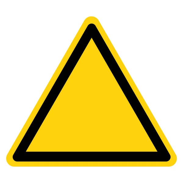 Fond Triangle Avertissement Symbole Vide Signe Illustration Vectorielle Isoler Sur — Image vectorielle