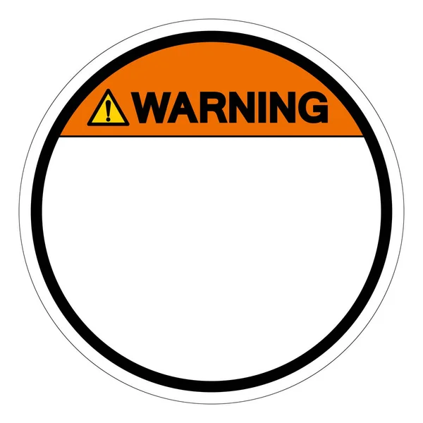 Предпосылки Контекст Warning Circle Blank Symbol Sign Vector Illustration Isolate — стоковый вектор