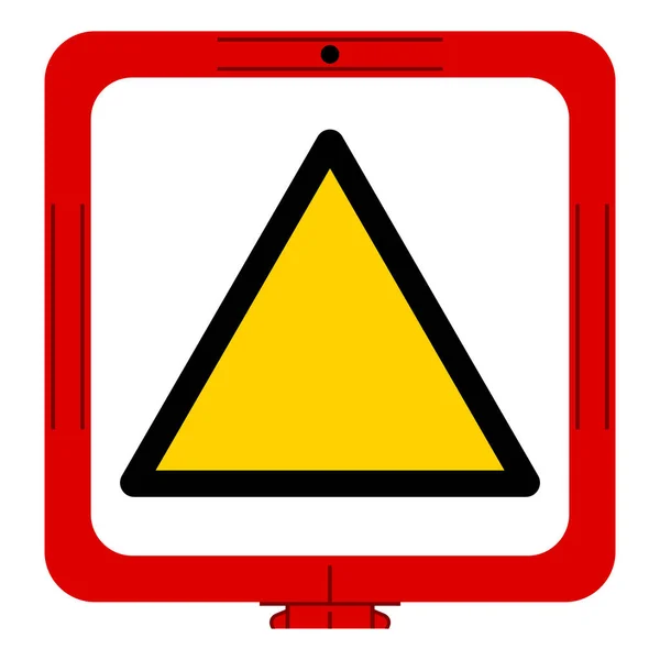 Hintergrundwarnung Leeres Symbol Zeichen Vektorillustration Isolieren Auf Weißem Hintergrundetikett Eps10 — Stockvektor