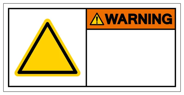 Предпосылки Контекст Warning Blank Symbol Sign Vector Illustration Isolate White — стоковый вектор