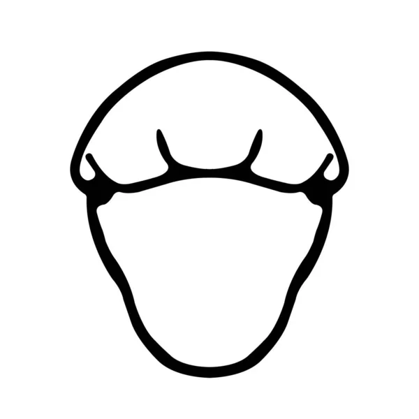 Wear Hairnet Black Icon Illustration Vectorielle Isolé Sur Étiquette Fond — Image vectorielle