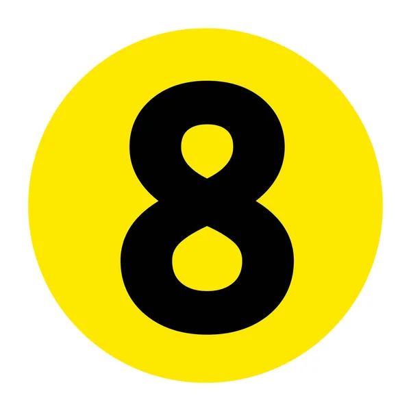 Αριθμός Σύμβολο Σημαντήρα Δαπέδου Διανυσματική Απεικόνιση Απομονώστε Λευκό Φόντο Ετικέτα — Διανυσματικό Αρχείο