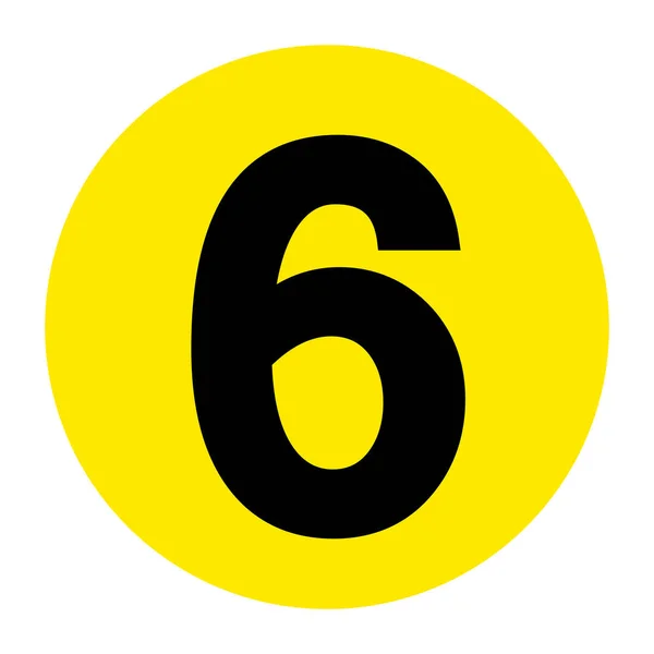 Αριθμός Σύμβολο Σημαντήρα Δαπέδου Διανυσματική Απεικόνιση Απομονώστε Λευκό Φόντο Ετικέτα — Διανυσματικό Αρχείο