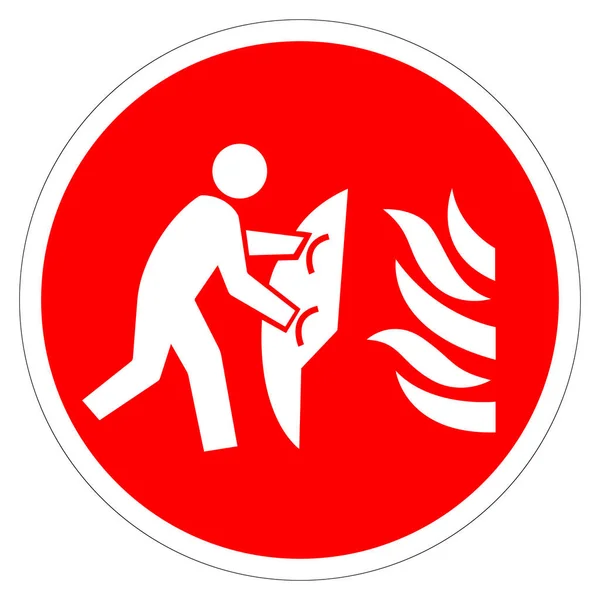 Πυρκαγιά Σύμβολο Κουβέρτα Σύμβολο Διανυσματική Απεικόνιση Απομονώστε Λευκό Φόντο Ετικέτα — Διανυσματικό Αρχείο