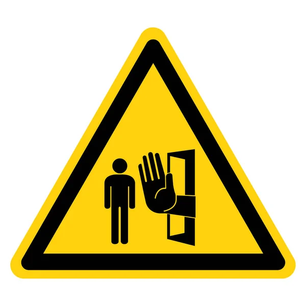 Advertencia Personal Autorizado Solo Signo Símbolo Ilustración Vectores Aislar Sobre — Vector de stock