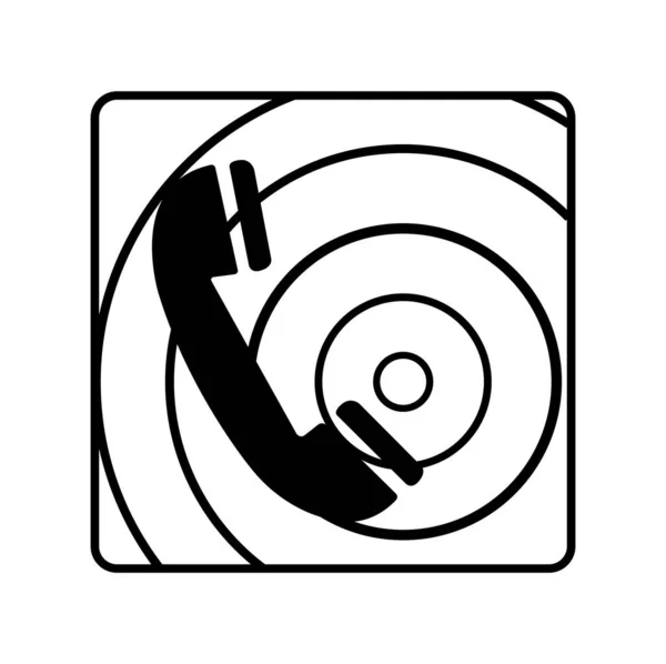 โทรศ บเพล ไอคอนส ภาพวาดเวกเตอร แยกบนฉลากพ นหล ขาว เอส10 — ภาพเวกเตอร์สต็อก