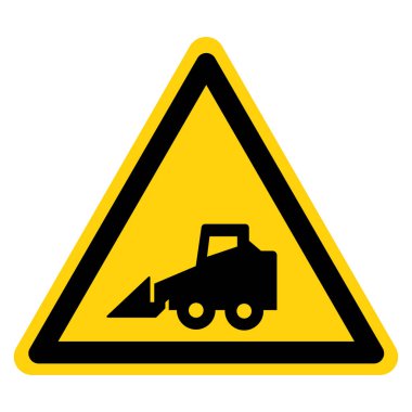 İnşaat Alanı Sembol İşareti, Vektör İllüzyonu, Beyaz Arkaplan Etiketinde İzolasyon. EPS10 