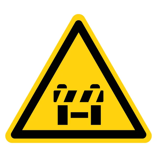 Signe Symbole Zone Construction Illustration Vectorielle Isoler Sur Étiquette Blanche — Image vectorielle