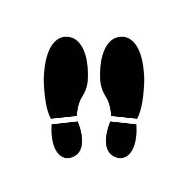 Burada bekle Siyah Simge, Vektör İllüstrasyonu, Beyaz Arkaplan Etiketinde İzole Et. EPS10 