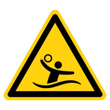 Su Polosu Sembol İşareti, Vektör İllüzyonu, Beyaz Arkaplan Etiketinde İzole Edilme. EPS10 