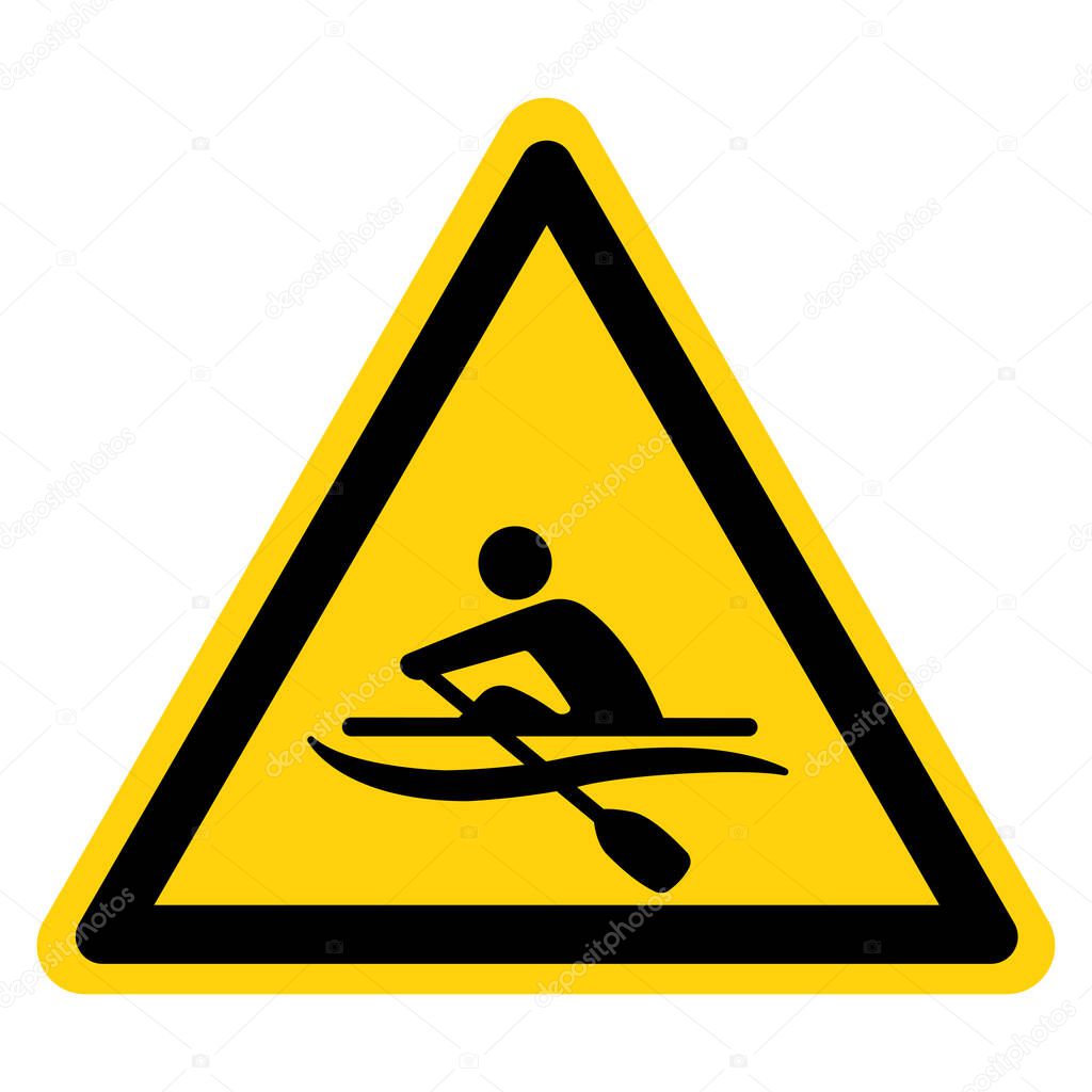 Rowing Symbol Sign,Vector Illustration, Isolate On White Background Label. EPS10 