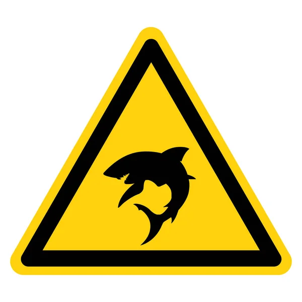 Shark Area Symbol Sign Vector Illustration Isolate White Background Label — Stock Vector