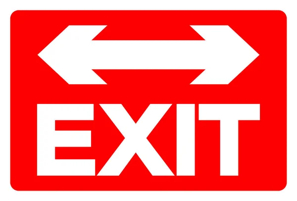 Exit Symbol Sign Vektor Illustration Isolieren Auf Weißem Hintergrundetikett Eps10 — Stockvektor