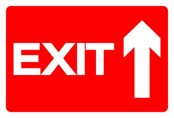 Exit Symbol Sign Vektor Illustration Isolieren Auf Weißem Hintergrundetikett Eps10 — Stockvektor