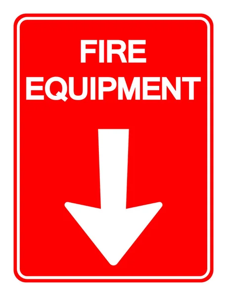 Signe Symbole Équipement Incendie Illustration Vectorielle Isoler Sur Étiquette Blanche — Image vectorielle