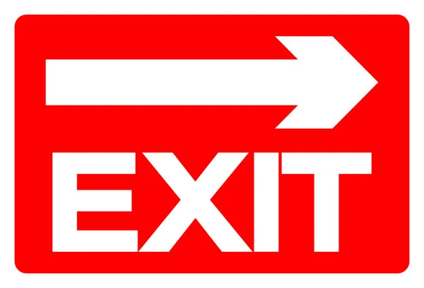 Exit Symbol Sign Vektor Illustration Isolera Vit Bakgrund Etikett Eps10 — Stock vektor