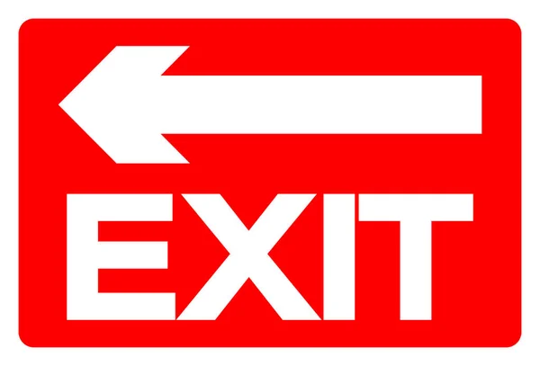 Exit Symbol Sign Vektor Illustration Isolieren Auf Weißem Hintergrundetikett Eps10 — Stockvektor