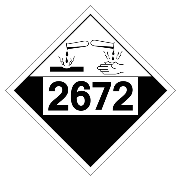 Un2922 Class Corrosive Liquids Toxic Symbol Sign Vector Illustration
