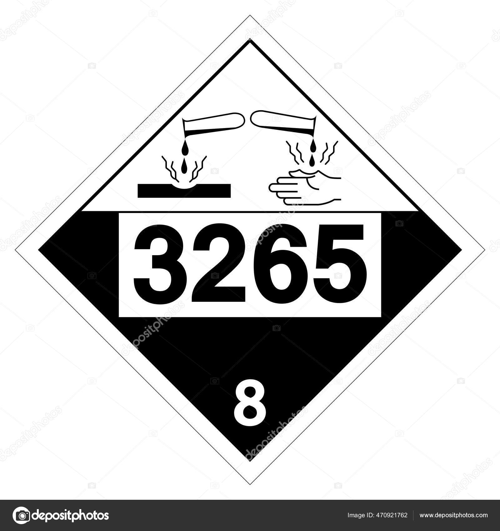 Atzende Flussigkeit Un3265 Symbol Vektorillustration Isoliert Auf Weissem Hintergrund Etikett Vektorgrafik Lizenzfreie Grafiken C Technicsorn 470921762 Depositphotos