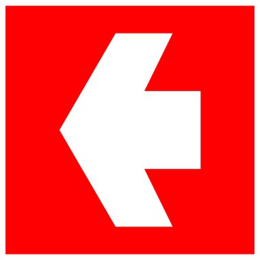 Çıkış Sembolü İşareti, Vektör İllüstrasyonu, Beyaz Arkaplan Etiketinde İzole Et. EPS10   