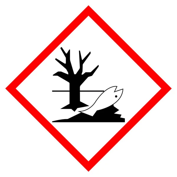 Environmental Hazard Symbol Sign Vector Illustration Isolate White Background Label — Stock Vector