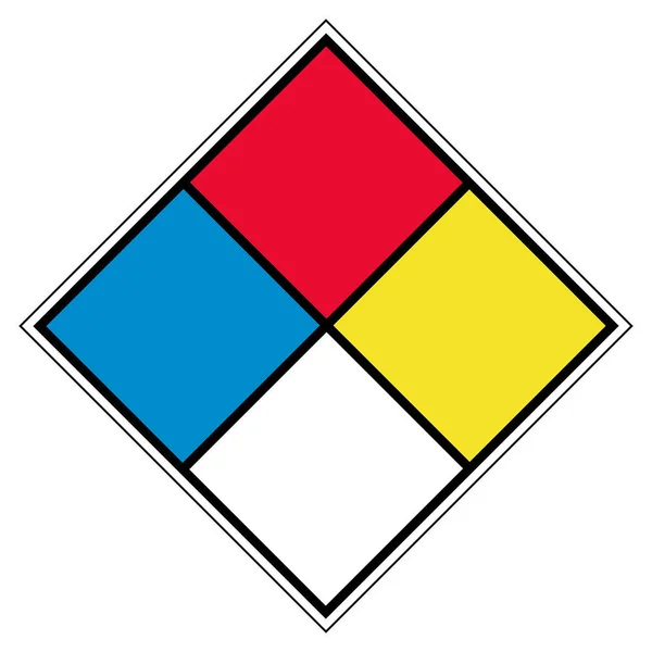 Nfpa Blank Symbol Znak Wektor Ilustracja Izolacja Białym Tle Etykiety — Wektor stockowy