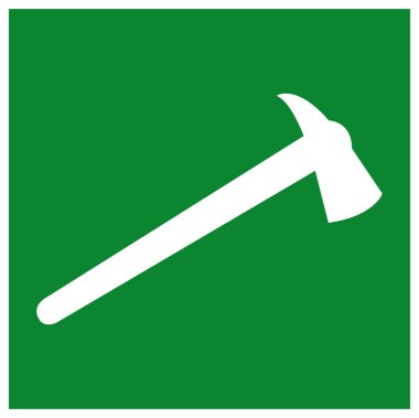 AXE Sembol İşaretini Ateşle, Vektör İllüzyonu, Beyaz Arkaplan Etiketinde İzole Et. EPS10 