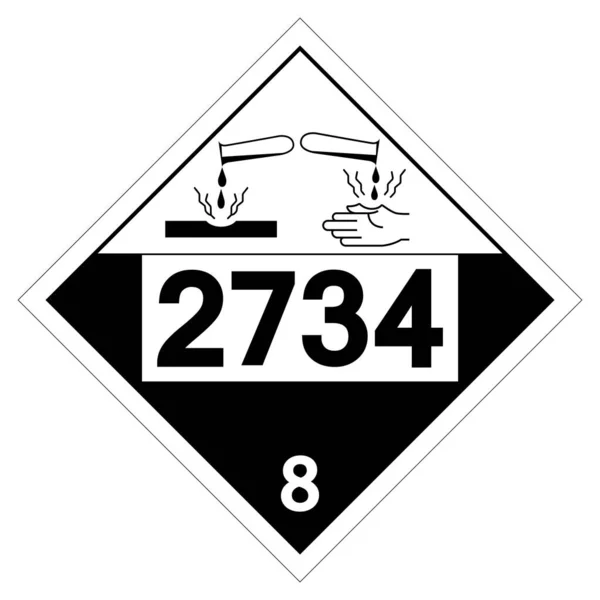 Un2734 Klasa Aminy Symbol Znak Wektor Ilustracja Izolacja Białym Tle — Wektor stockowy