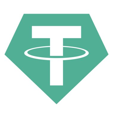 Kripto Bağlayıcı Sembol İşareti, Vektör İllüzyonu, Beyaz Arkaplan Etiketinde İzole EPS10. 