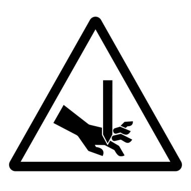 Düz Bıçak Sembol İşareti, Vektör İllüstrasyonu, Beyaz Arkaplan Etiketinde İzole EPS10 