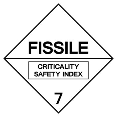 Fissile Criticality Safety Index Label Symbol Sign ,Vector Illustration, Isolate On White Background Label .EPS10  clipart