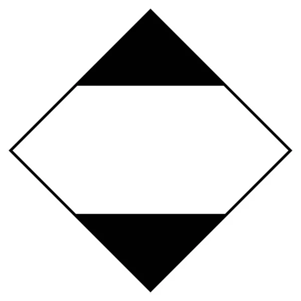 Blank Dangerous Goods Symbol Sign Vector Illustration Isolate White Background — Stock Vector